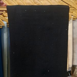 روسری کریشه مشکی تمام نگین